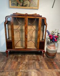 Art Deco Display Cabinet Walnot and Rosewood &euro;445