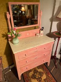 Vintage Shabby Chic Brocante handpainted Romantic Dressing Table Chester Drawers &euro;295